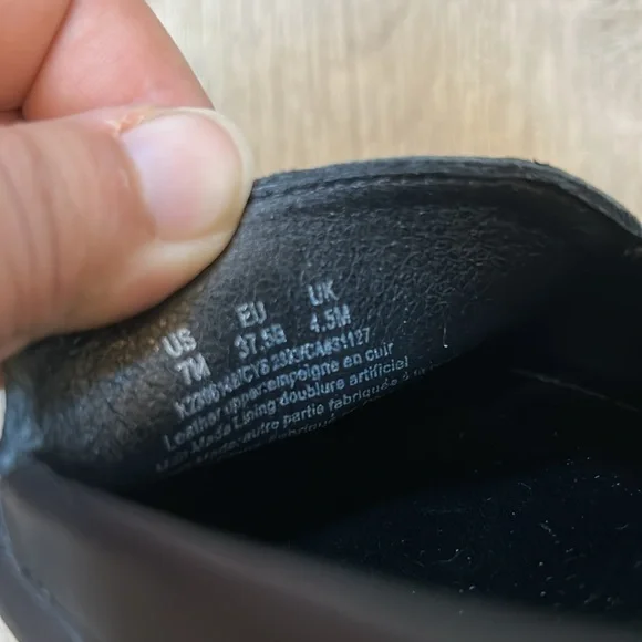 DKNY Laili Leather Flats with Silver Accent Heel Sz 7 - Picture 9 of 12